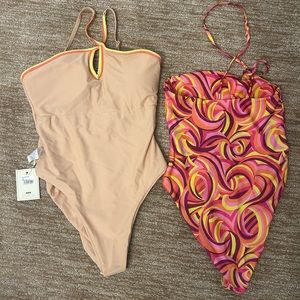 Two revolve swim suits brand new never worn, both small size